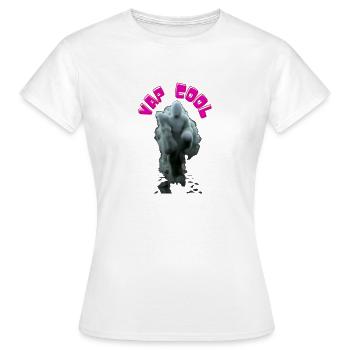 Vap Cool - Frauen T-Shirt - Weiß - Vorne - AI Model Female 172 dark (172cm)