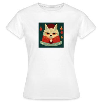 Lazy christmas - Women's T-Shirt - white - Front - AI Model Female 172 dark (172cm)