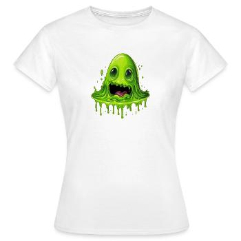 Monstre de boue vert - T-shirt Femme - blanc - Devant - AI Model Female 172 dark (172cm)