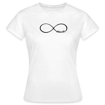 I love music * J'aime La Musique - T-shirt Femme - blanc - Devant - AI Model Female 172 dark (172cm)