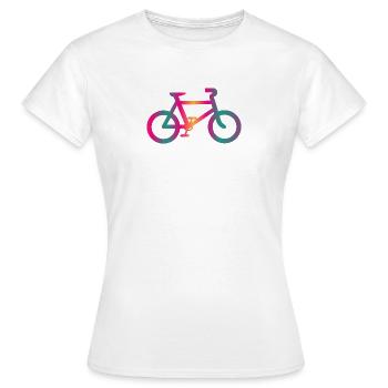 FAHRRAD. RADFAHREN - Frauen T-Shirt - Weiß - Vorne - AI Model Female 172 dark (172cm)
