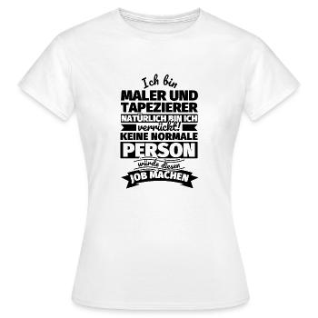 Maler und Tapezierer Geschenke - Frauen T-Shirt - Weiß - Vorne - AI Model Female 172 dark (172cm)