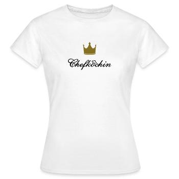 Chef Kitchen Queen Queen of the kitchen - Women's T-Shirt - white - Front - AI Model Female 172 dark (172cm)