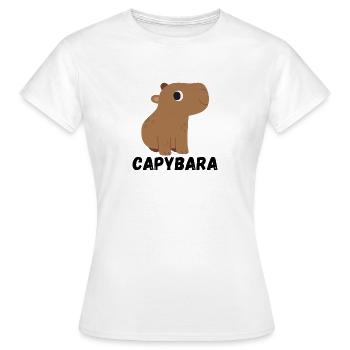 capybara - Frauen T-Shirt - Weiß - Vorne - AI Model Female 172 dark (172cm)