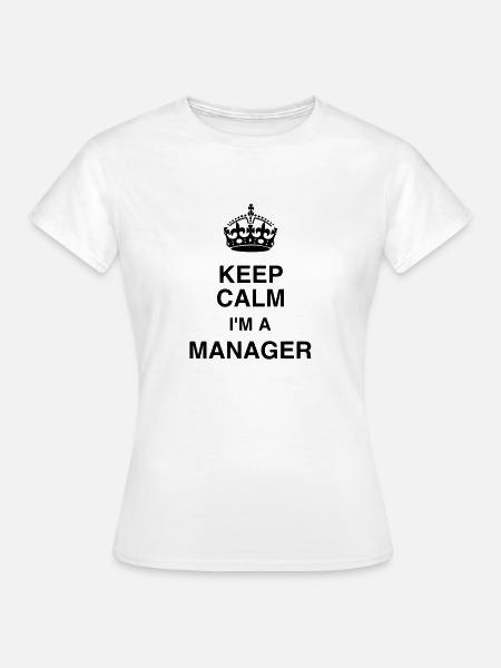 Manager / Chef / Arbeit / Job - Frauen T-Shirt - Weiß