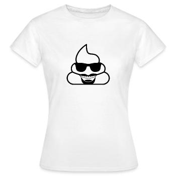 Caca suspect - T-shirt Femme - blanc - Devant - AI Model Female 172 dark (172cm)