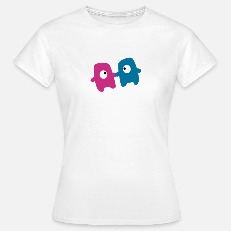 Monsters in love - Women's T-Shirt - white
