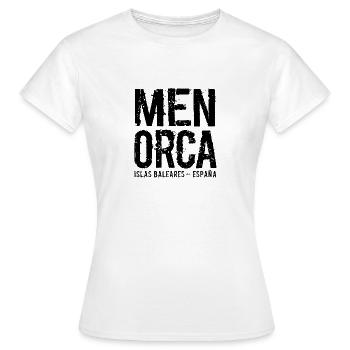 Minorque, Îles Baléares, Espagne, Mer Méditerranée - T-shirt Femme - blanc - Devant - AI Model Female 172 dark (172cm)