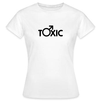 Homme toxique - T-shirt Femme - blanc - Devant - AI Model Female 172 dark (172cm)