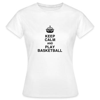 Basketball - Basket ball - Basket-ball - Baskette - Women's T-Shirt - white - Front - AI Model Female 172 dark (172cm)