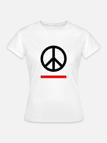 PEACE - Frauen T-Shirt - Weiß
