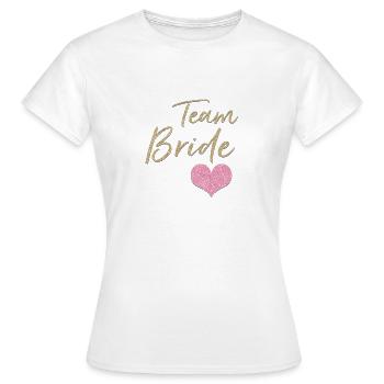 Team Bride - Frauen T-Shirt - Weiß - Vorne - AI Model Female 172 dark (172cm)