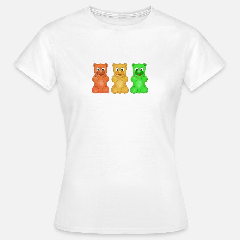 Three gummy bears baby gift - Women's T-Shirt - white