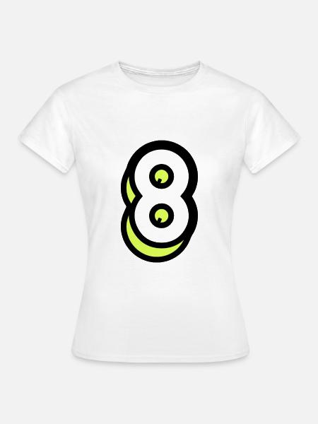 8 JAHRE. 8. JUBILÄUM. GEBURTSTAG 8 JAHRE - Frauen T-Shirt - Weiß