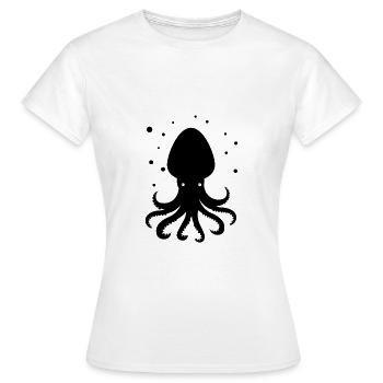 Oktopus Krake Zootier Meereswesen Tentakel - Frauen T-Shirt - Weiß - Vorne - AI Model Female 172 dark (172cm)