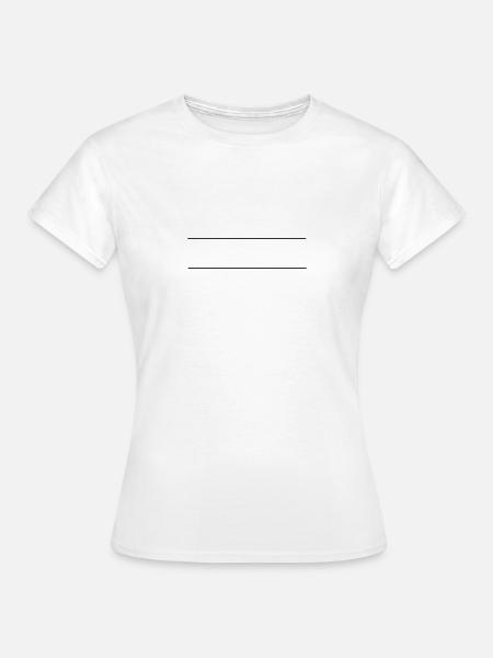 Striche - Frauen T-Shirt - Weiß