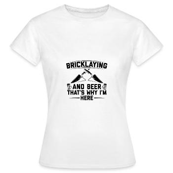 Bricklayer - Women's T-Shirt - white - Front - AI Model Female 172 dark (172cm)
