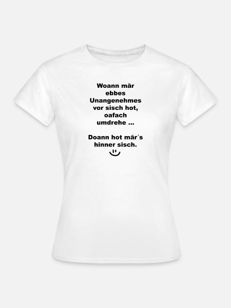 Woann mär ebbes ... - Frauen T-Shirt - Weiß