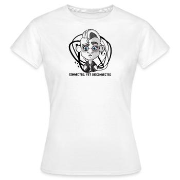 Connected, Yet Disconnected - Women's T-Shirt - white - Front - AI Model Female 172 dark (172cm)
