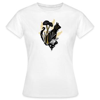 Fierce Cat - Women's T-Shirt - white - Front - AI Model Female 172 dark (172cm)