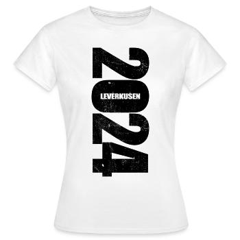 Leverkusen - Deutscher Meister 2024 - Frauen T-Shirt - Weiß - Vorne - AI Model Female 172 dark (172cm)