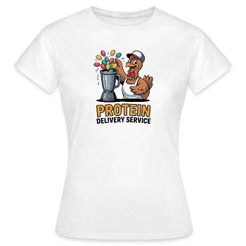 Service de livraison de protéines - T-shirt Femme - blanc - Devant - AI Model Female 172 dark (172cm)