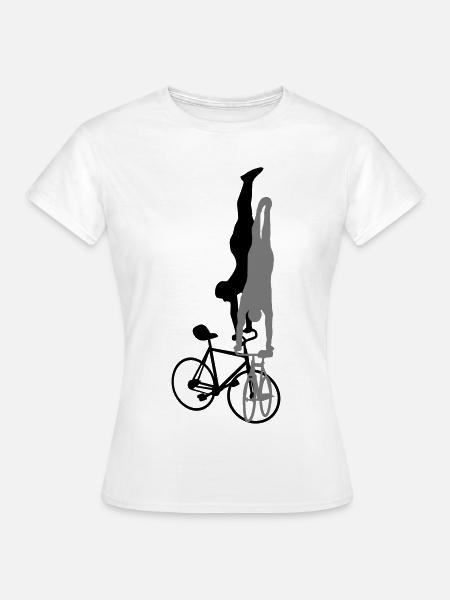 Kunstrad, Kunstradfahren, Hallenradsport - Frauen T-Shirt - Weiß
