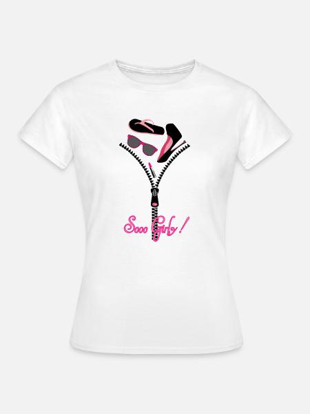 So Girly - Frauen T-Shirt - Weiß