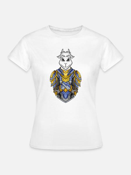 Ritter Ziege cool - Frauen T-Shirt - Weiß