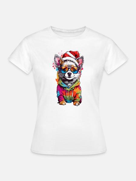Süßer Hund - Frauen T-Shirt - Weiß