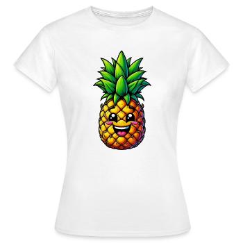 Ananas - T-shirt Femme - blanc - Devant - AI Model Female 172 dark (172cm)
