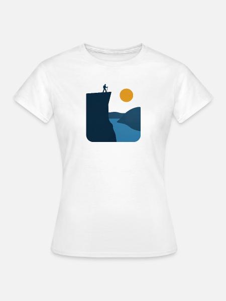 Preikestolen – Norwegisches WahrzEichen - Frauen T-Shirt - Weiß