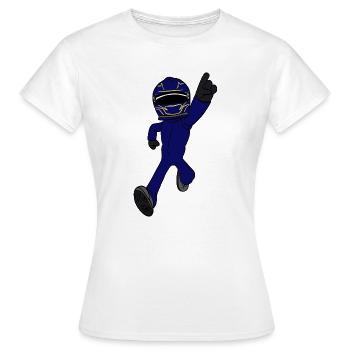 pilote de course - T-shirt Femme - blanc - Devant - AI Model Female 172 dark (172cm)