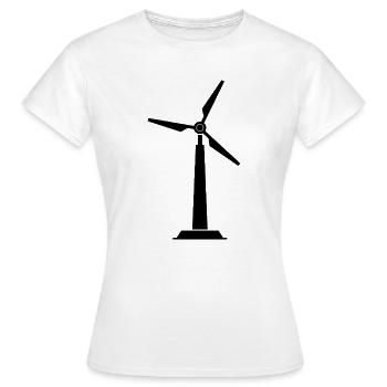 Wind turbine - Women's T-Shirt - white - Front - AI Model Female 172 dark (172cm)