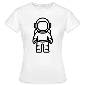 astronaut - Women's T-Shirt - white - Front - AI Model Female 172 dark (172cm)