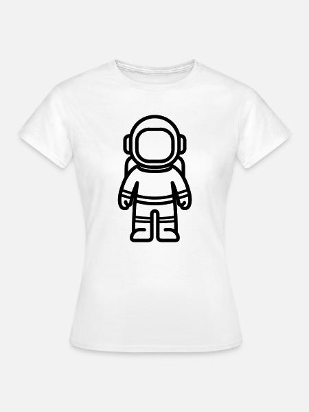 Astronaut - Frauen T-Shirt - Weiß