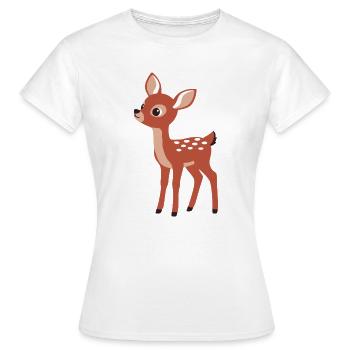 Style minimaliste curieux et curieux - T-shirt Femme - blanc - Devant - AI Model Female 172 dark (172cm)