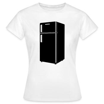Réfrigérateur - T-shirt Femme - blanc - Devant - AI Model Female 172 dark (172cm)