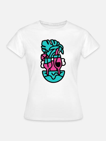 DrinkingCrew_Trend_Designs_Aug_c_Vektor_g1007 - Frauen T-Shirt - Weiß