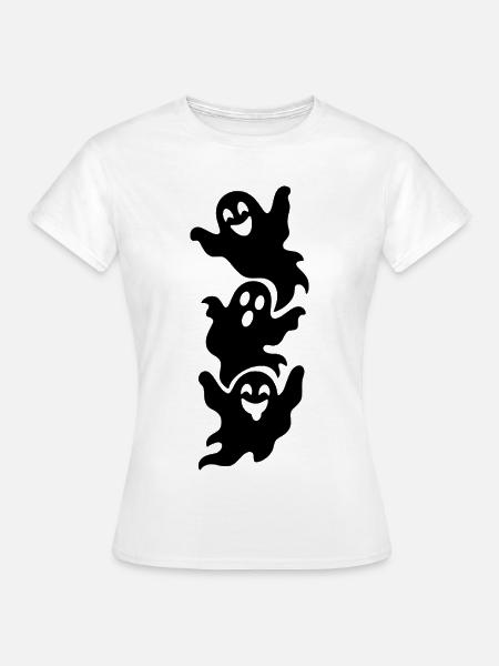 Drei Halloween Geister - Frauen T-Shirt - Weiß