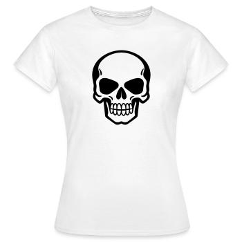 Tête de mort - T-shirt Femme - blanc - Devant - AI Model Female 172 dark (172cm)