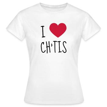 Ch'ti / Nord / Chti / Ch'ti mi / Nordiste - Frauen T-Shirt - Weiß - Vorne - AI Model Female 172 dark (172cm)