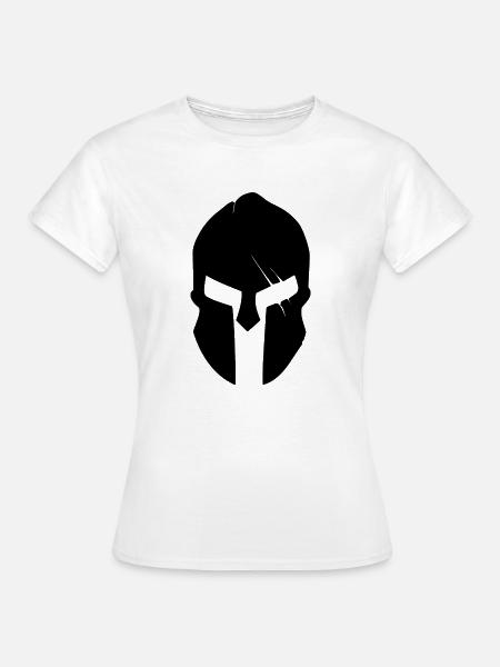 Sparta / Spartan Helmet - Frauen T-Shirt - Weiß