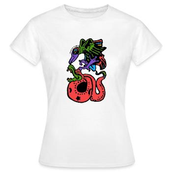 Inka Kultur, Lateinamerika - Frauen T-Shirt - Weiß - Vorne - AI Model Female 172 dark (172cm)