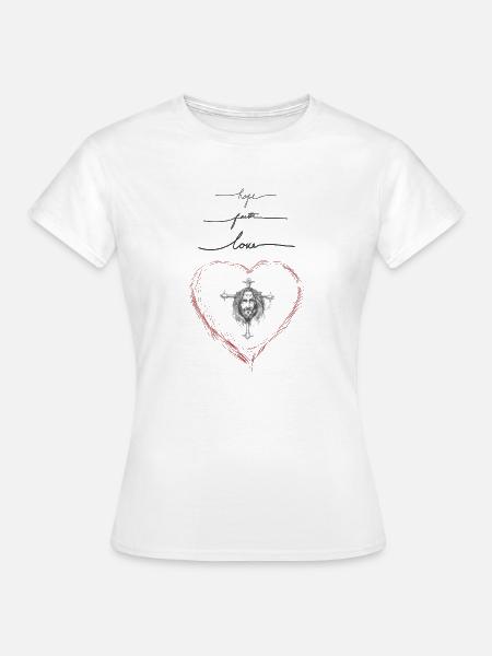 Jesus in love - Frauen T-Shirt - Weiß