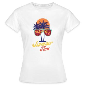 Heure d’été II - T-shirt Femme - blanc - Devant - AI Model Female 172 dark (172cm)