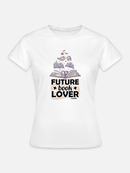 Future Book Lover - Frauen T-Shirt - Weiß