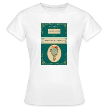 Oscar Wilde - The Picture of Dorian Gray - T-shirt Femme - blanc - Devant - AI Model Female 172 dark (172cm)