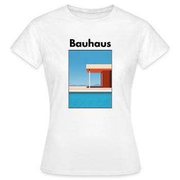 Bauhaus - Frauen T-Shirt - Weiß - Vorne - AI Model Female 172 dark (172cm)