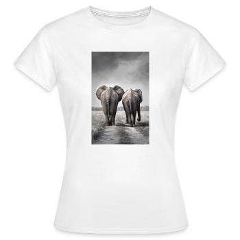 Dick et Doof - T-shirt Femme - blanc - Devant - AI Model Female 172 dark (172cm)